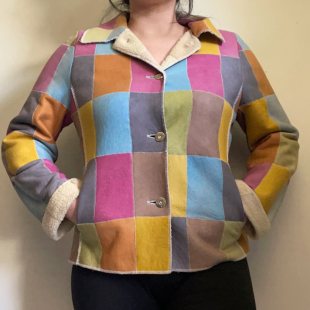 Werner Christ Leather Patchwork Jacket - image 2